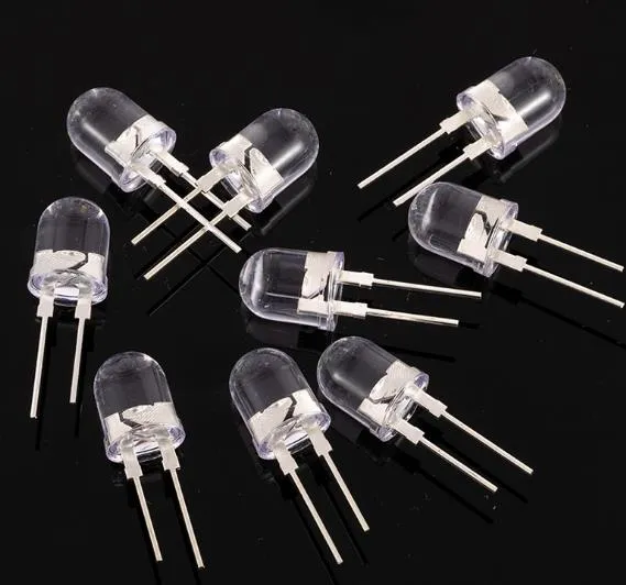 Iluminación de paisaje LED de alta potencia 0,75 W LED redondo blanco de 10 mm