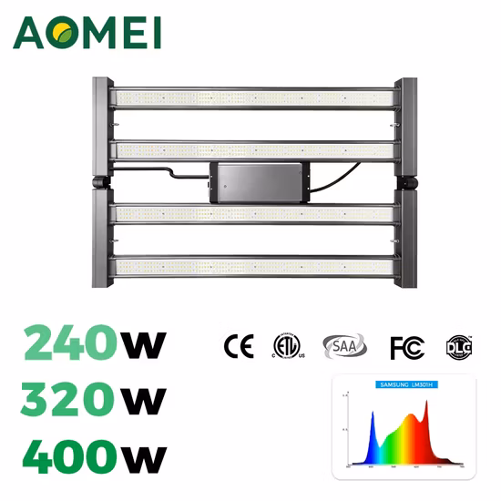 Invernadero IP65 impermeable Samsung Lm301b Lm301h espectro completo plantas de interior iluminación LED superior para cultivo 680W con atenuación de cadena tipo margarita